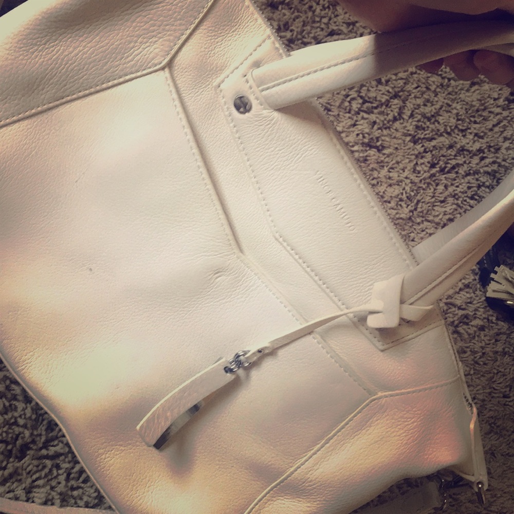 Vince Camuto white leather purse